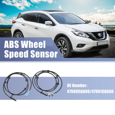 Harfington Uxcell Rear Left Right Car ABS Sensor Wheel Speed Sensor No.47900CA000 Fit for Nissan Murano 3.5L 2005-2007