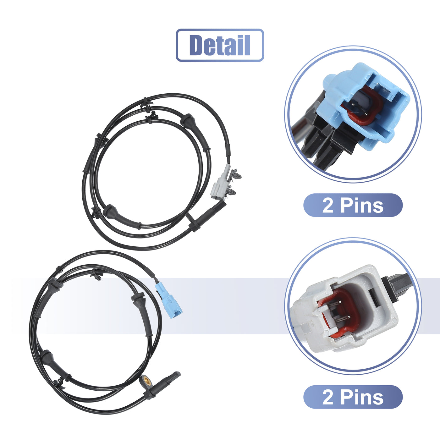 uxcell Uxcell Rear Left Right Car ABS Sensor Wheel Speed Sensor No.47900CA000 Fit for Nissan Murano 3.5L 2005-2007