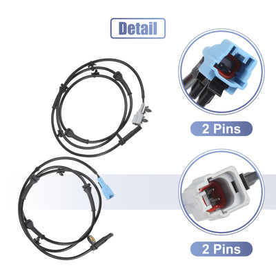 Harfington Uxcell Rear Left Right Car ABS Sensor Wheel Speed Sensor No.47900CA000 Fit for Nissan Murano 3.5L 2005-2007