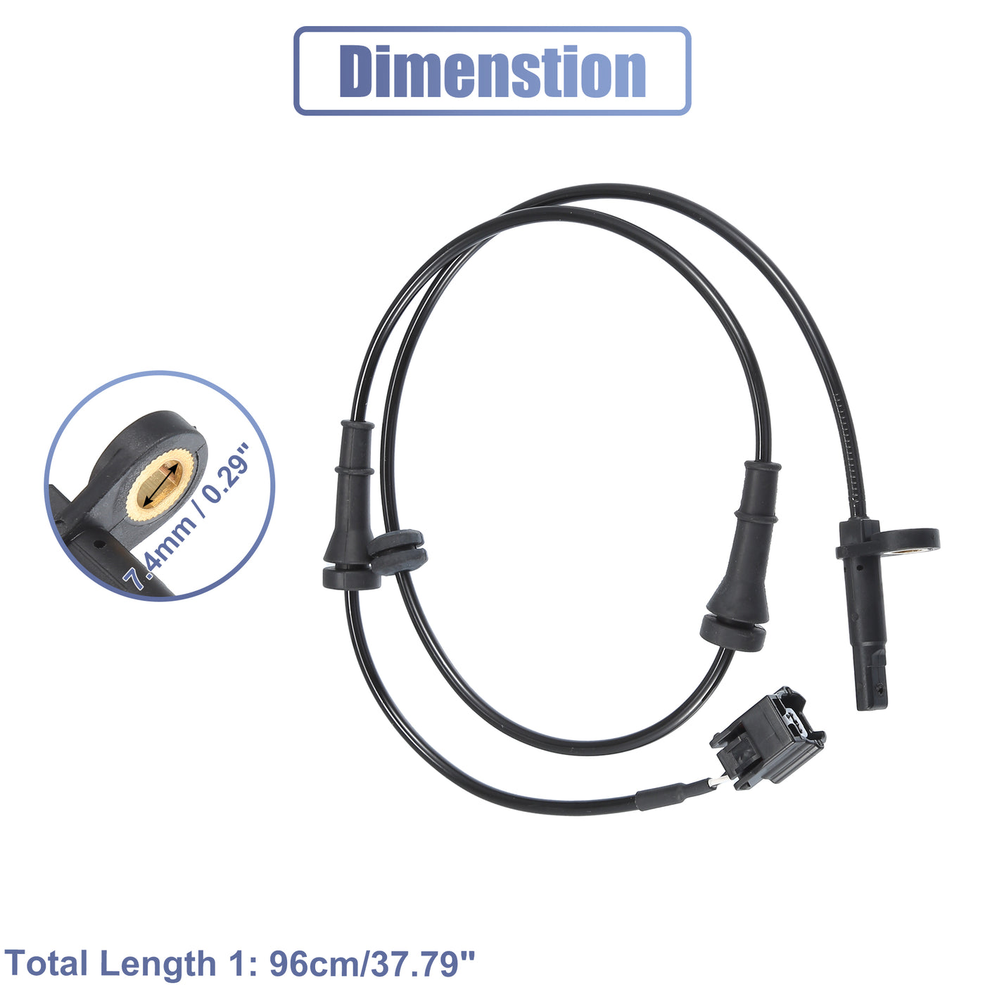 uxcell Uxcell Vorne Links Recht Auto ABS Raddrehzahl Sensor No.479101AA0A für Nissan