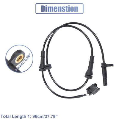 Harfington Uxcell Vorne Links Recht Auto ABS Raddrehzahl Sensor No.479101AA0A für Nissan