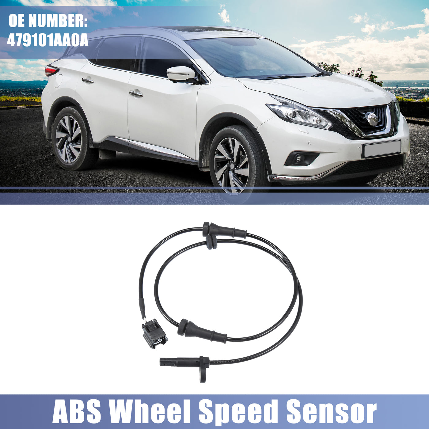 uxcell Uxcell Vorne Links Recht Auto ABS Raddrehzahl Sensor No.479101AA0A für Nissan