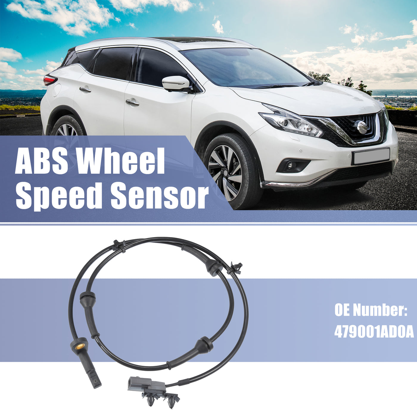 uxcell Uxcell Hinter Links Recht Auto ABS Raddrehzahl Sensor No.479001AD0A für Nissan