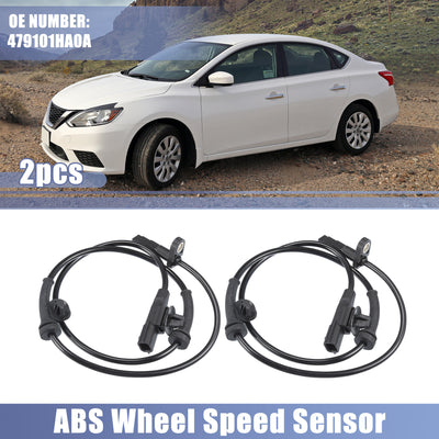 Harfington Uxcell Front Left Right Car ABS Sensor Wheel Speed Sensor No.479101HA0A Fit for Nissan Versa Note 2014-2019