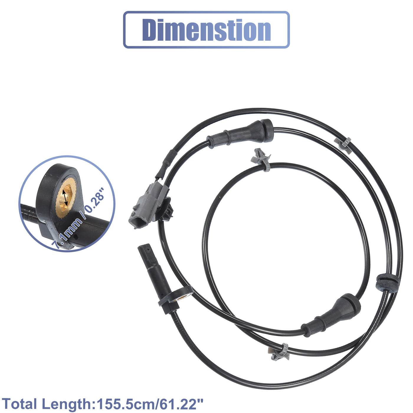 uxcell Uxcell Vorne Links Rechts ABS Raddrehzahl Sensor Nr.479101KA0A passend für Nissan