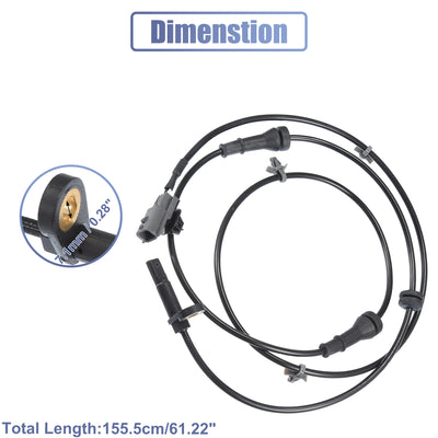 Harfington Uxcell Vorne Links Rechts ABS Raddrehzahl Sensor Nr.479101KA0A passend für Nissan