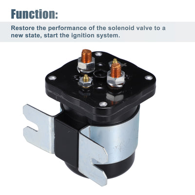 Harfington Uxcell Starter Solenoid Switch Relay Intermittent Duty 12 Volt DC Contactor Solenoid Control Relay Switch 4 Terminals for EZGO