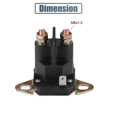 Harfington Uxcell Starter Solenoid Switch Relay Intermittent Duty 12 Volt DC Contactor Solenoid Control Relay Switch 3 Terminals