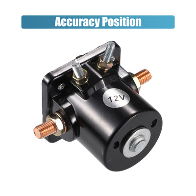 Harfington Uxcell 12 V Starter Solenoid 4 Terminals for OMC Outboard Engines E40ECRM E40ELCRM E40RCRM