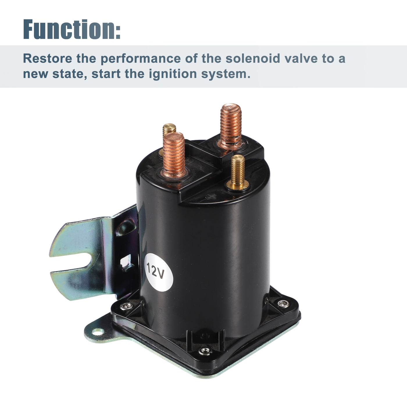 uxcell Uxcell Starter Solenoid Switch Relay 12V 200A 4 Terminals Solenoid for Prestolite SBJ6255