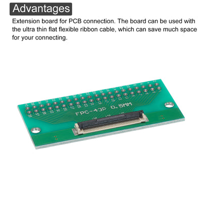 Harfington FPC FFC PCB Converter Board 40P 0.5mm on Socket Side, Back 1.0mm, to DIP 2.54mm for LCD 3D Printer Camera DVD TV Laptop Pack of 4