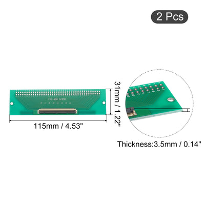 Harfington FPC FFC PCB Converter Board 80P 0.5mm on Socket Side, Back 1.0mm, to DIP 2.54mm for LCD 3D Printer Camera DVD TV Laptop Pack of 2