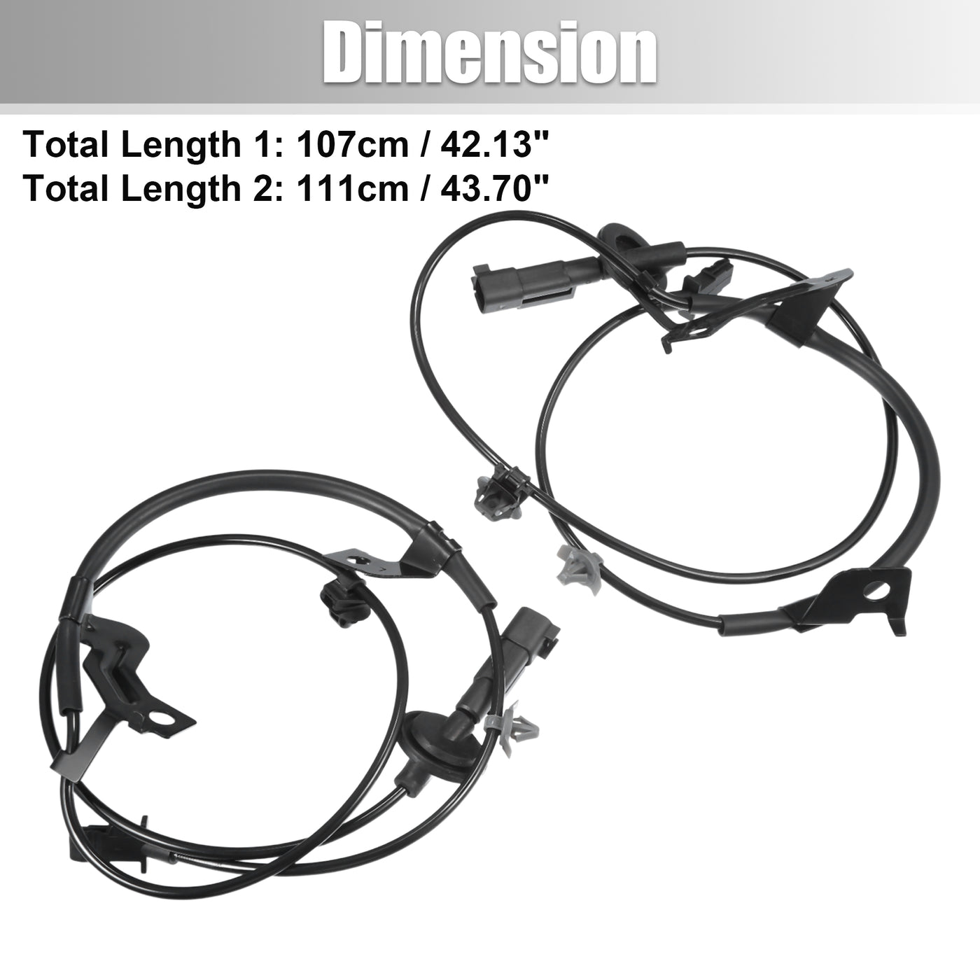 uxcell Uxcell 1 Pair Rear Left Right ABS Speed Sensor for MITSUBISHI ASX OUTLANDER III 2012 No.4670A573/4670A573