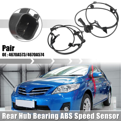 Harfington Uxcell 1 Pair Rear Left Right ABS Speed Sensor for MITSUBISHI ASX OUTLANDER III 2012 No.4670A573/4670A573