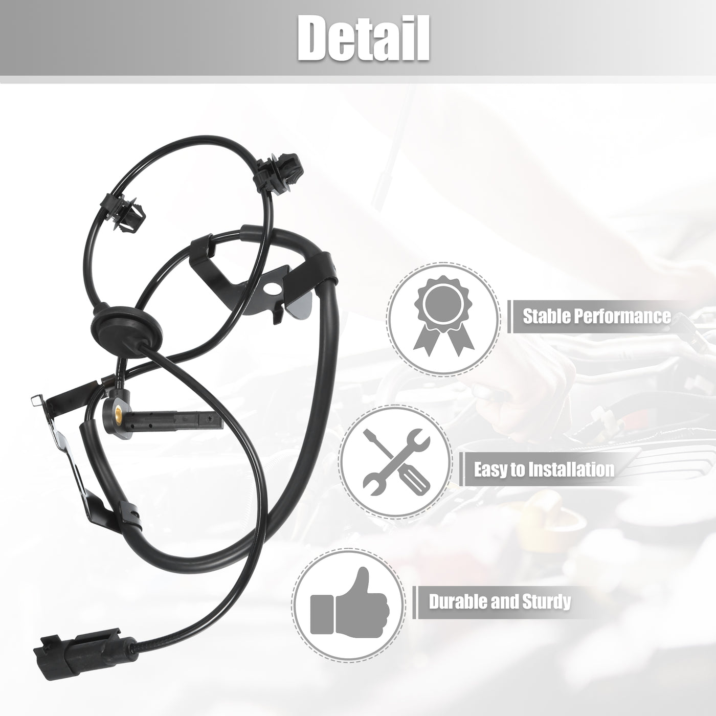 uxcell Uxcell Rückwärtiger linker ABS-Sensor für Mitsubishi 4WD Outlander Nr. 4670A157&#10;