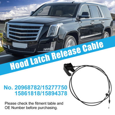 Harfington Uxcell Motorhaubenentriegelungskabel für Cadillac Escalade Nr. 20968782/15894378