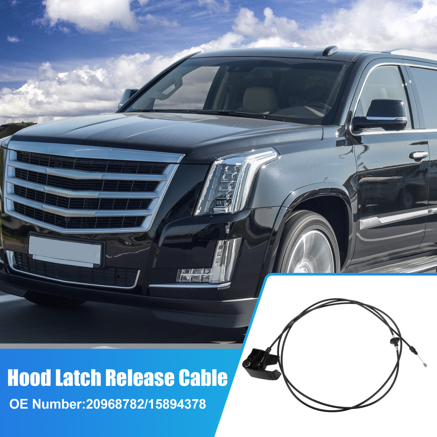 uxcell Uxcell Motorhaubenentriegelungskabel für Cadillac Escalade Nr. 20968782/15894378