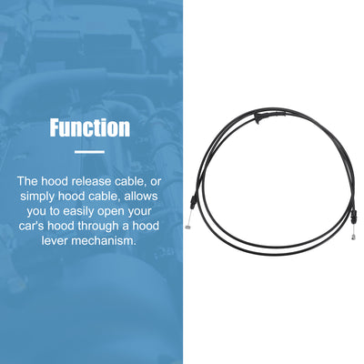 Harfington Uxcell Motorhaubenentriegelungskabel für Ford F-150 1997-2004&#10;