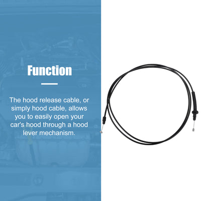 Harfington Uxcell Hood Latch Release Cable for Chevrolet Impala 2006-2013 for Buick LaCrosse 2005-2009 Hood Lock Cable Replace No.10311086