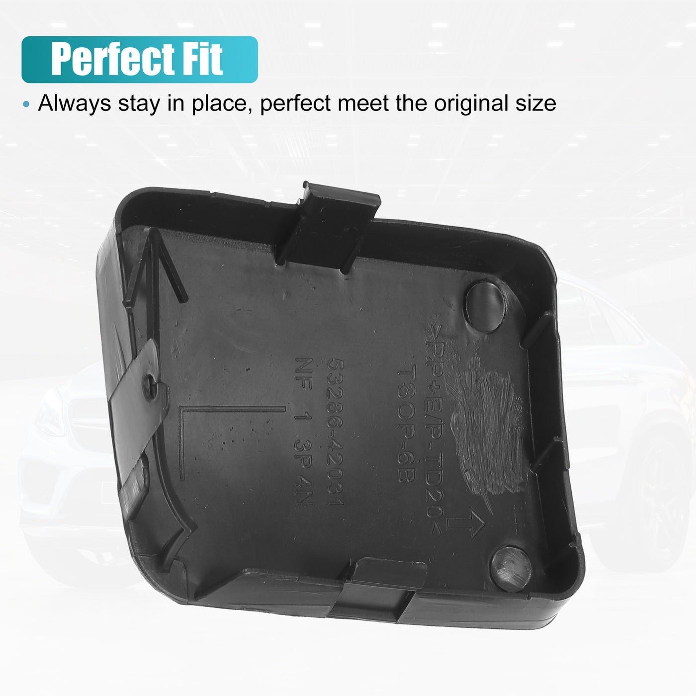 uxcell Uxcell 1 Pair Car Front Left Right Bumper Tow Hook Cover Towing Eye Cap for Toyota RAV4 2006-2009 No.5328642931/5328542930