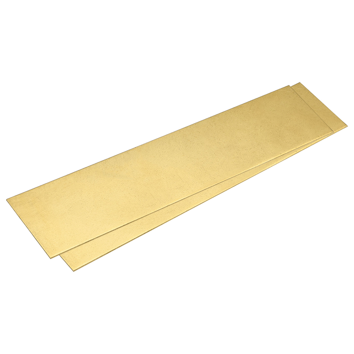 uxcell Uxcell Brass Sheet, 2 x H62 Metal Sheets Plates 8" Length x 2" Width x 0.02" Thickness