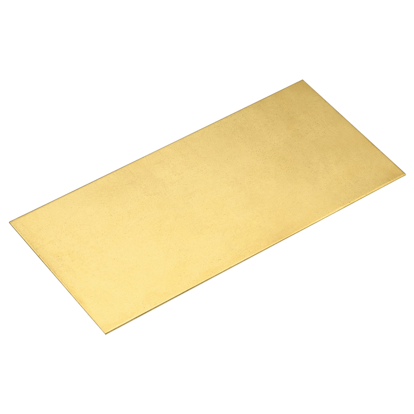 uxcell Uxcell Brass Sheet, 1 x H62 Metal Sheets Plates 8" Length x 4" Width x 0.02" Thickness