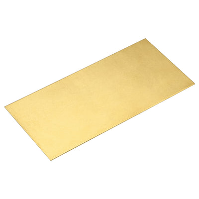 Harfington Uxcell Brass Sheet, 1 x H62 Metal Sheets Plates 8" Length x 4" Width x 0.02" Thickness