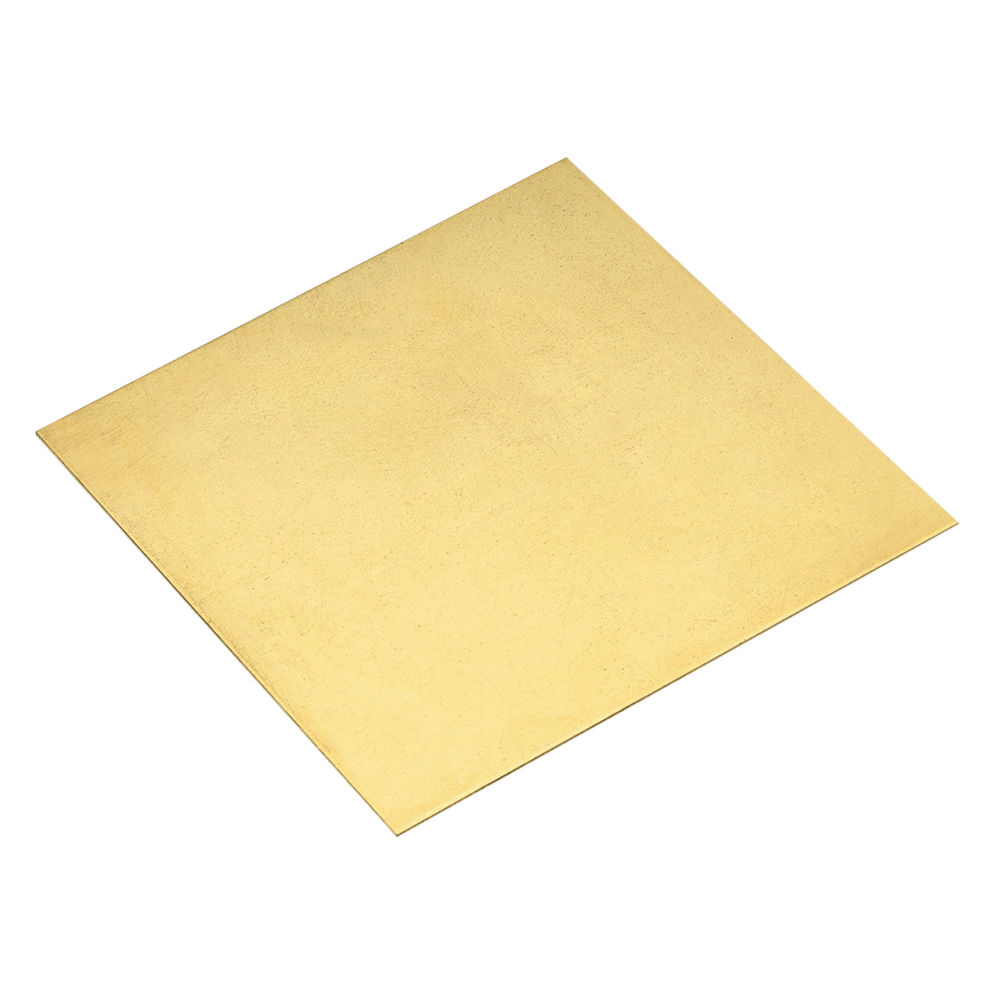 uxcell Uxcell Brass Sheet, 1 x H62 Metal Sheets Plates 4" Length x 4" Width x 0.024" Thickness