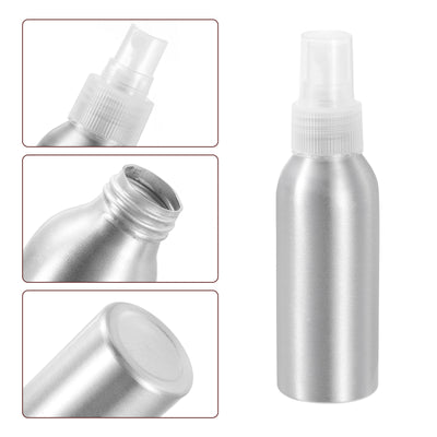 Harfington Uxcell 18pcs 100ml/3oz Aluminium Spray Bottle with Clear Fine Mist Sprayer