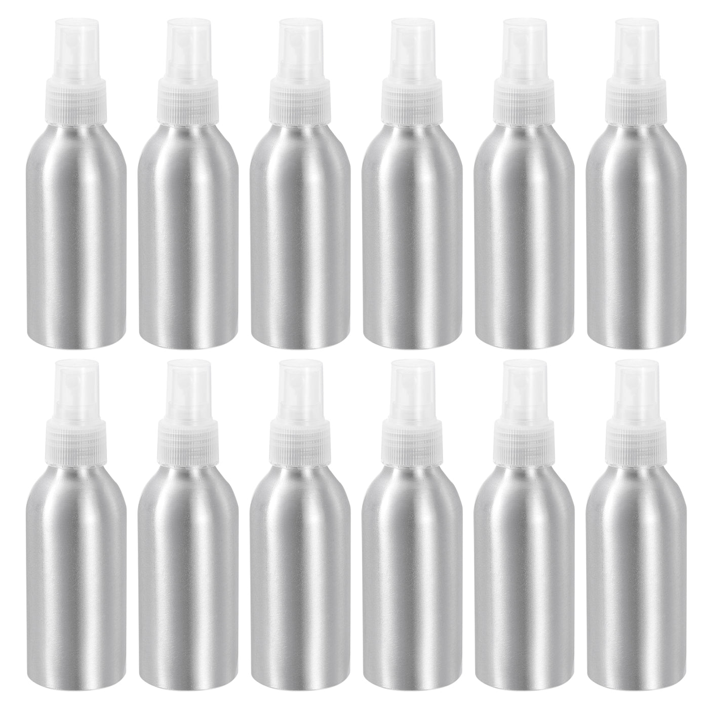 uxcell Uxcell 18pcs 120ml/4oz Aluminium Spray Bottle with Clear Fine Mist Sprayer