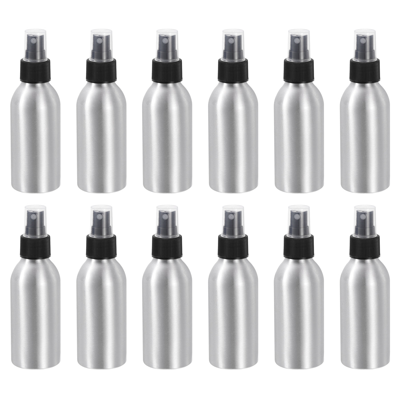 uxcell Uxcell 24pcs 120ml/4oz Aluminium Spray Bottle with Black Fine Mist Sprayer