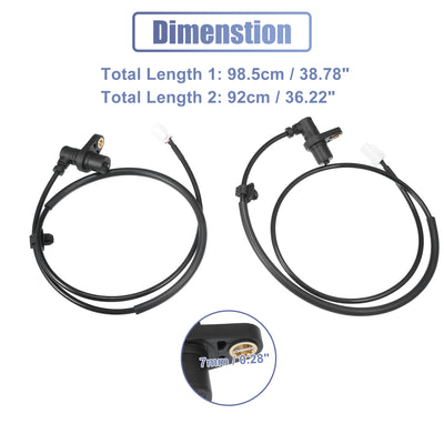 Harfington Uxcell 1 Pair Front Left Right ABS Wheel Speed Sensor No.89542-52010/89543-52010 for Toyota Echo 2000-2005 for Scion XA 2004-2006 for Scion XB 2004-2006