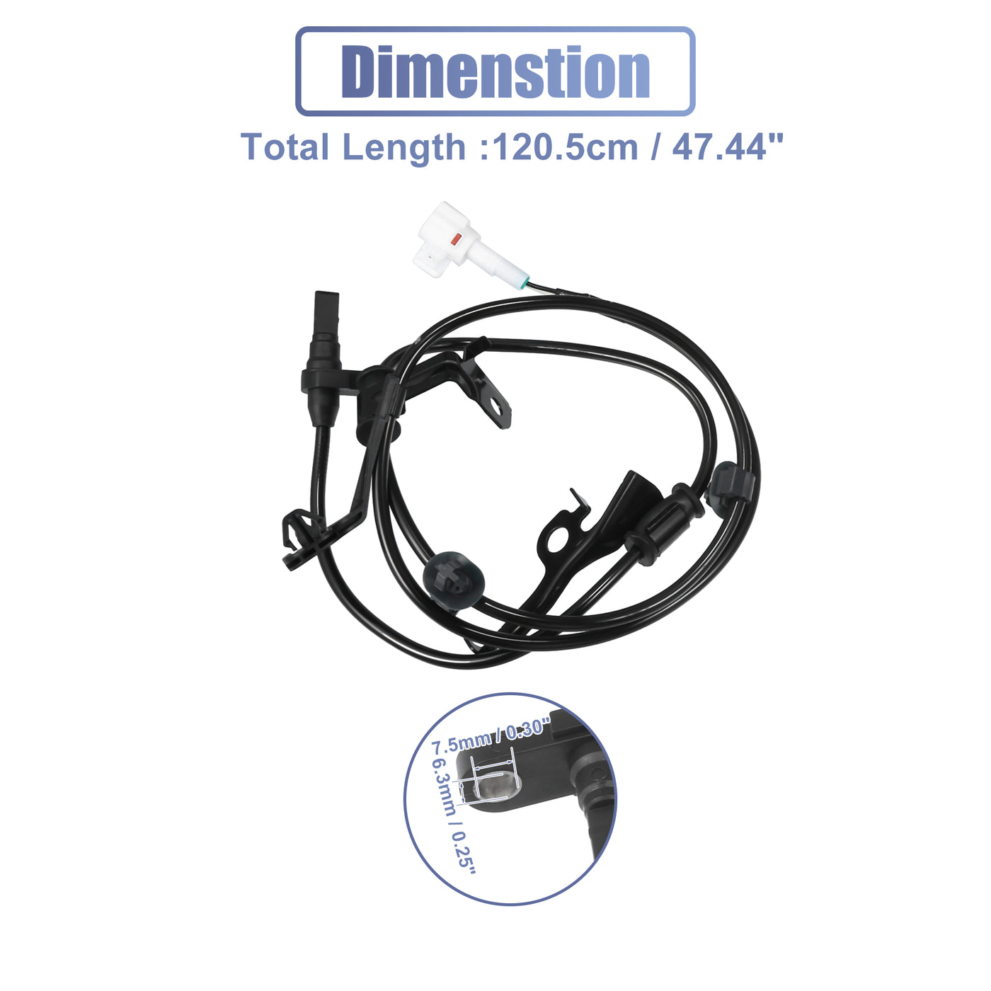 uxcell Uxcell 1 Pair Front Left Right ABS Wheel Speed Sensor No.89542-52030/89542-52050/89543-52030/89543-52050 for Toyota Yaris 2007-2011 for Scion XD 2008-2009