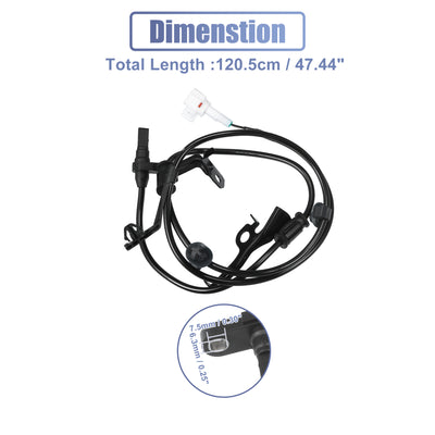 Harfington Uxcell 1 Pair Front Left Right ABS Wheel Speed Sensor No.89542-52030/89542-52050/89543-52030/89543-52050 for Toyota Yaris 2007-2011 for Scion XD 2008-2009