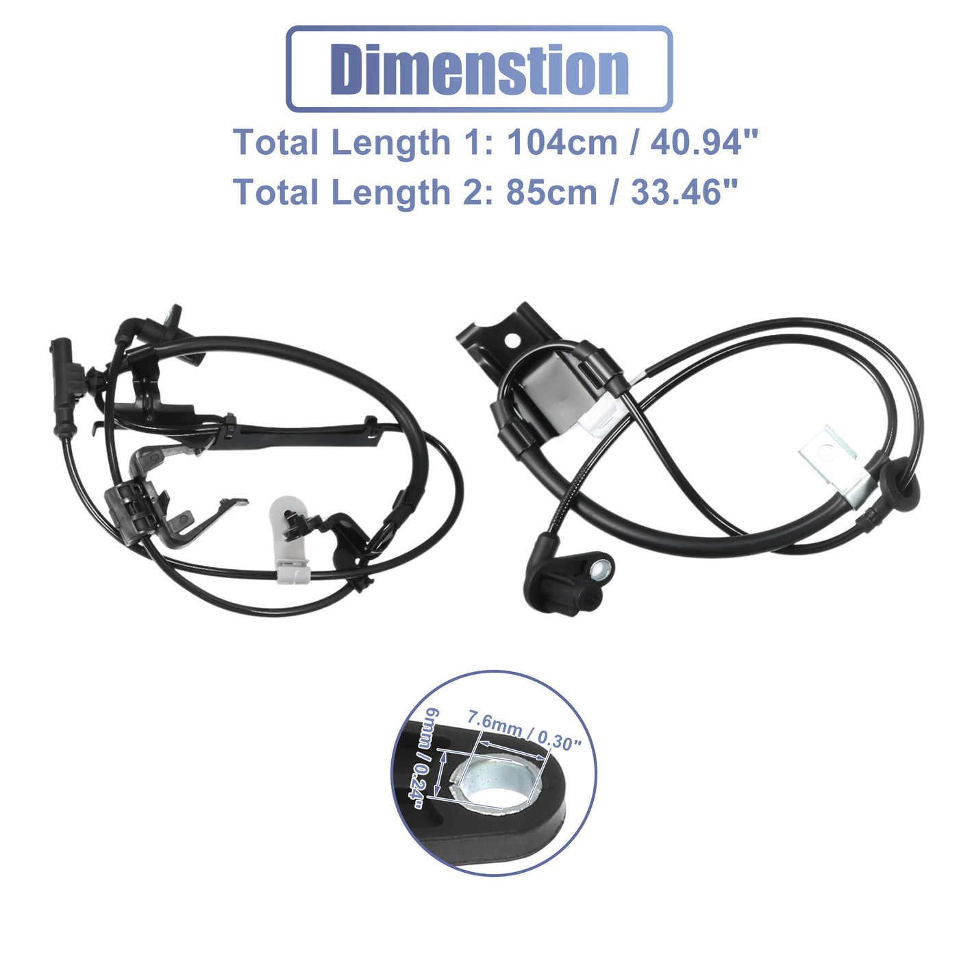 uxcell Uxcell 1 Set Front Rear Left Right ABS Wheel Speed Sensor No.89542-0T011/89543-0T011/89545-0T011/89546-0T011 for Toyota Venza 2.7L 3.5L 2009-2015