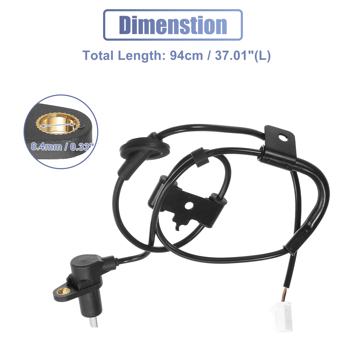 uxcell Uxcell Rear Right ABS Wheel Speed Sensor No.95690-2C100 for Hyundai Tiburon 2.0L 2.7L 2003-2005