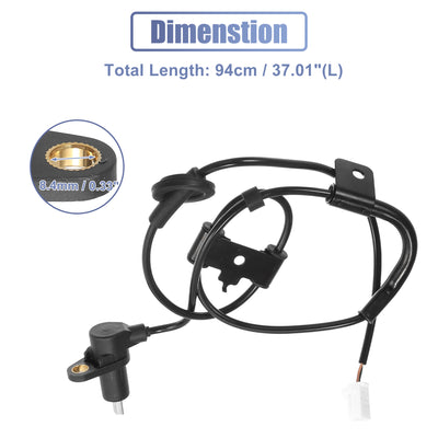 Harfington Uxcell Rear Right ABS Wheel Speed Sensor No.95690-2C100 for Hyundai Tiburon 2.0L 2.7L 2003-2005