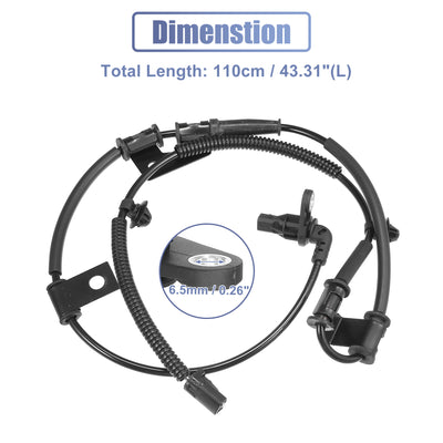 Harfington Uxcell Front Left ABS Wheel Speed Sensor No.95670-2E300 for Hyundai Tucson 2005-2009