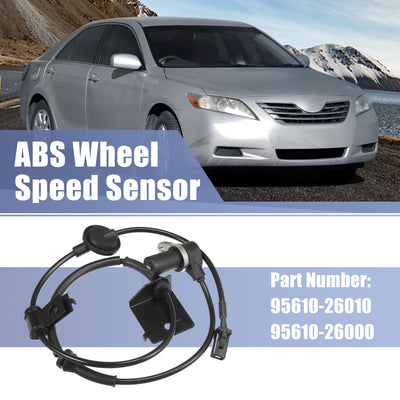 Harfington Uxcell Front Left ABS Wheel Speed Sensor No.95610-26010/95610-26000 for Hyundai Santa Fe 2.4L 2.7L 3.5L 2001-2006