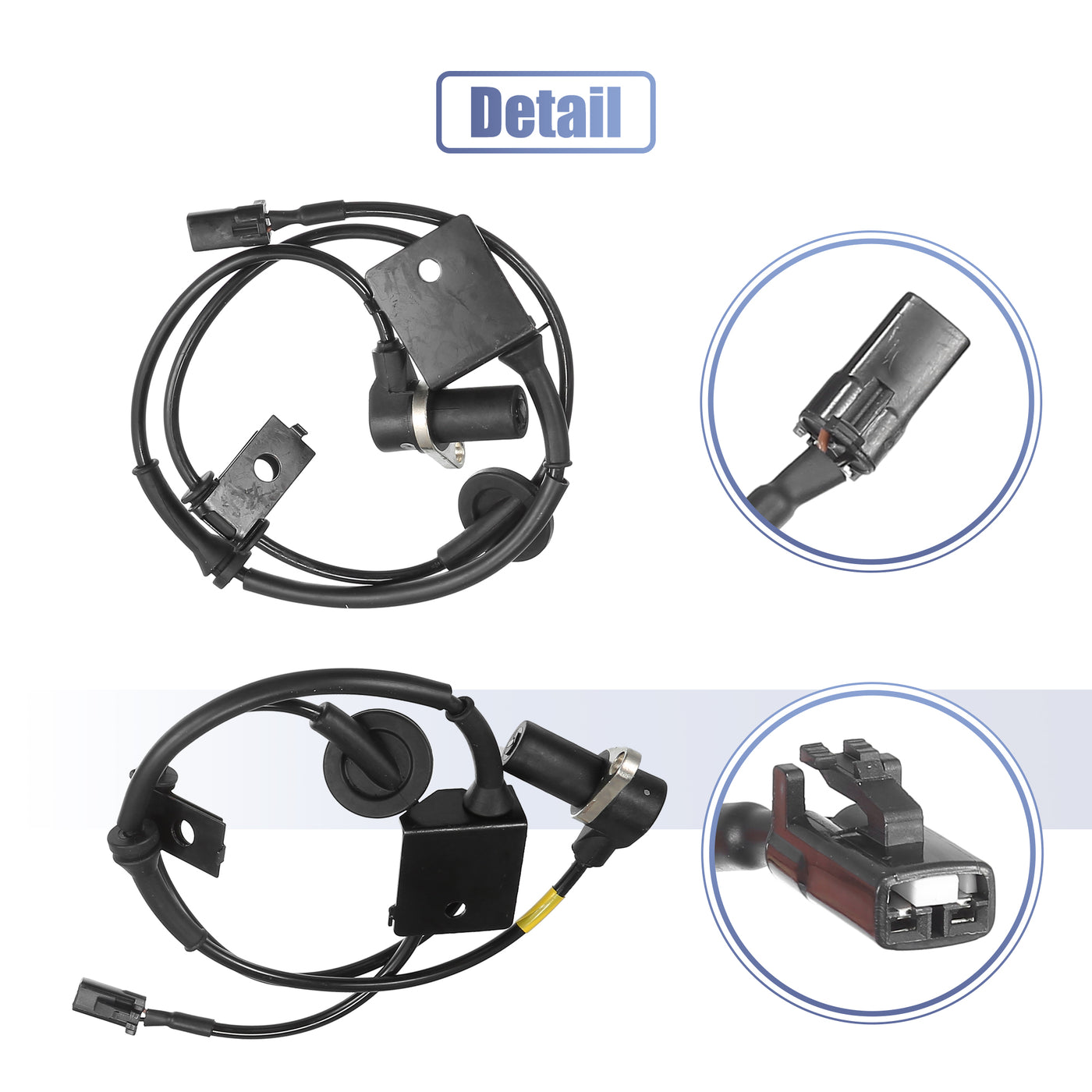 uxcell Uxcell 1 Pair Front Left Right ABS Wheel Speed Sensor No.95610-26010/95620-26010 for Hyundai Santa Fe 2.4L 2.7L 3.5L 2001-2006