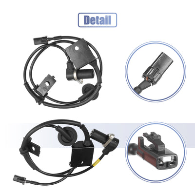 Harfington Uxcell 1 Pair Front Left Right ABS Wheel Speed Sensor No.95610-26010/95620-26010 for Hyundai Santa Fe 2.4L 2.7L 3.5L 2001-2006