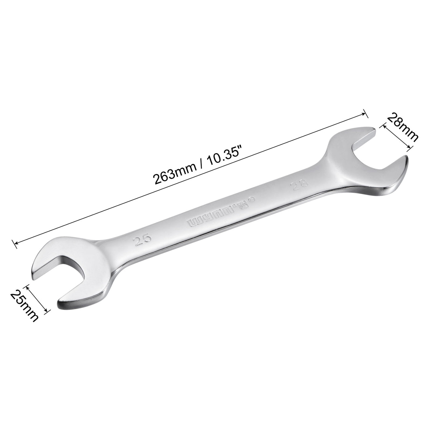 uxcell Uxcell Metric Double Open End Wrench 25mm x 28mm