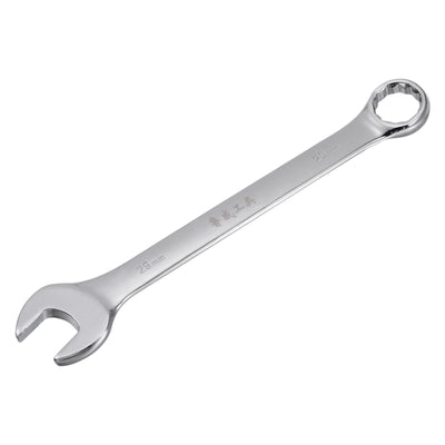 Harfington Uxcell Metric 29mm 12-Point Box Open End Combination Wrench Chrome Finish, Cr-V