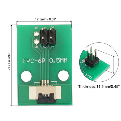 Harfington FFC FPC Connector Board 4 Pin 0.5mm 2.54mm to 1.0mm 2.54mm PCB Converter Board for LCD TVs/Digital Cameras/Laptops