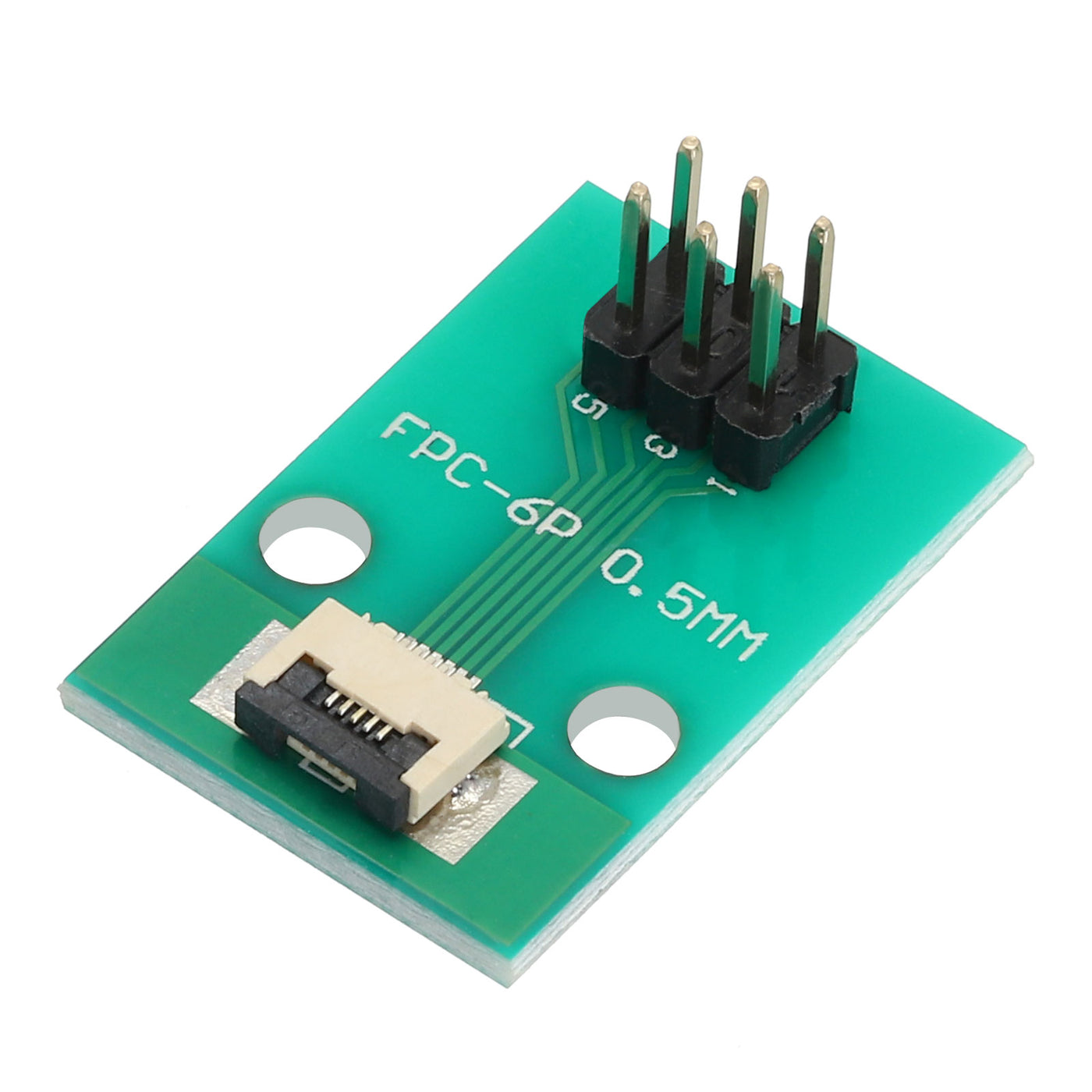 Harfington FFC FPC Connector Board 5 Pin 0.5mm 2.54mm auf 1.0mm 2.54mm PCB Konverterplatine für LCD-TVs/Digitalkameras/Laptops