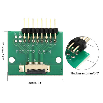 Harfington FFC FPC Connector Board 16 Pin 0.5mm 2.54mm to 1.0mm 2.54mm PCB Converter Board for DVD TV/Digitalkameras/Laptops