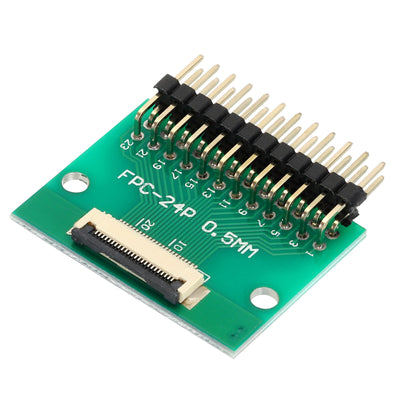 Harfington FFC FPC Connector Board 24 Pin 0.5mm 2.54mm auf 1.0mm 2.54mm PCB Konverterplatine für DVD TV/Digitalkameras/Laptops