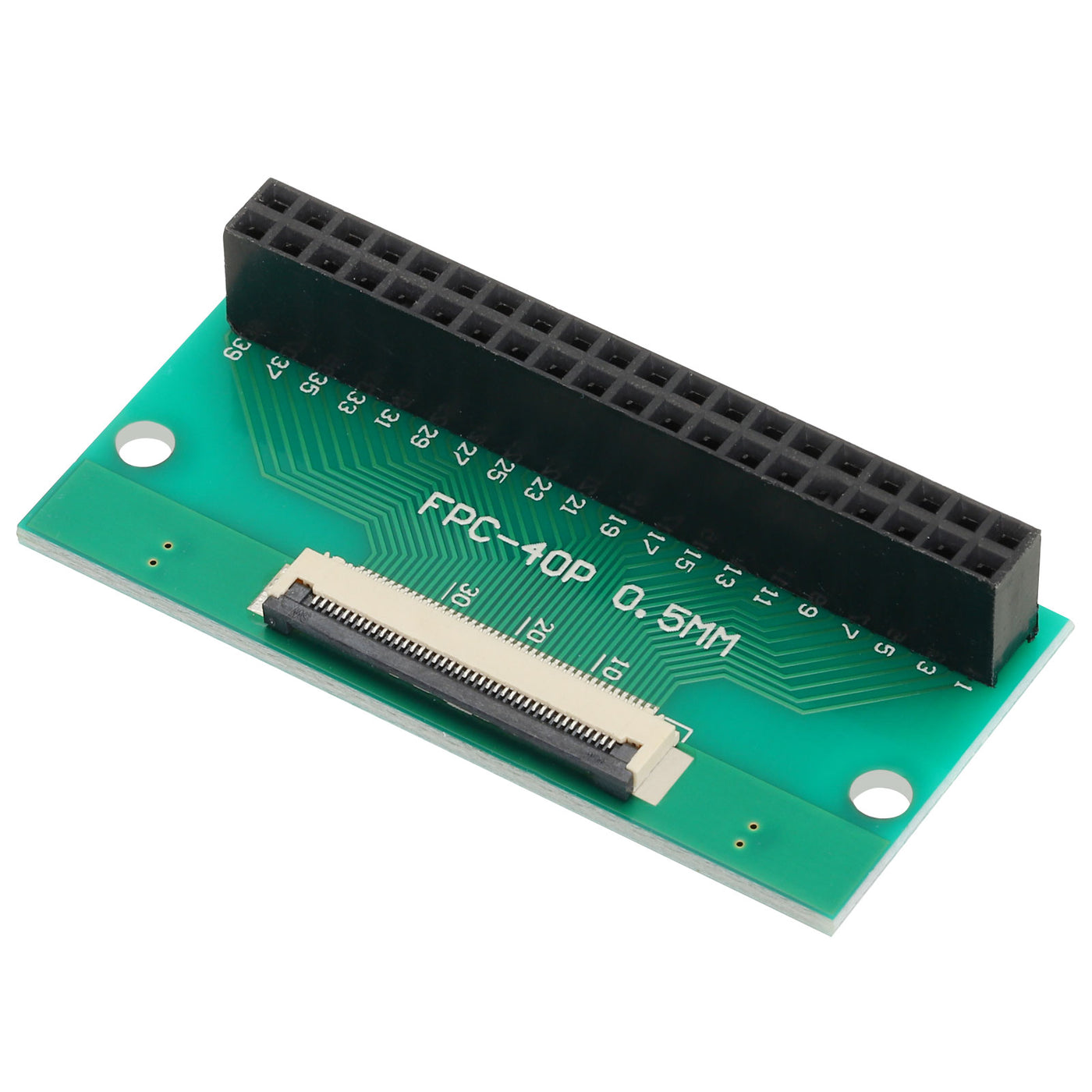 Harfington FFC FPC Connector Board 40 Pin 0.5mm 2.54mm to 1.0mm 2.54mm PCB Converter Board for DVD Player/Digital Cameras/Laptops