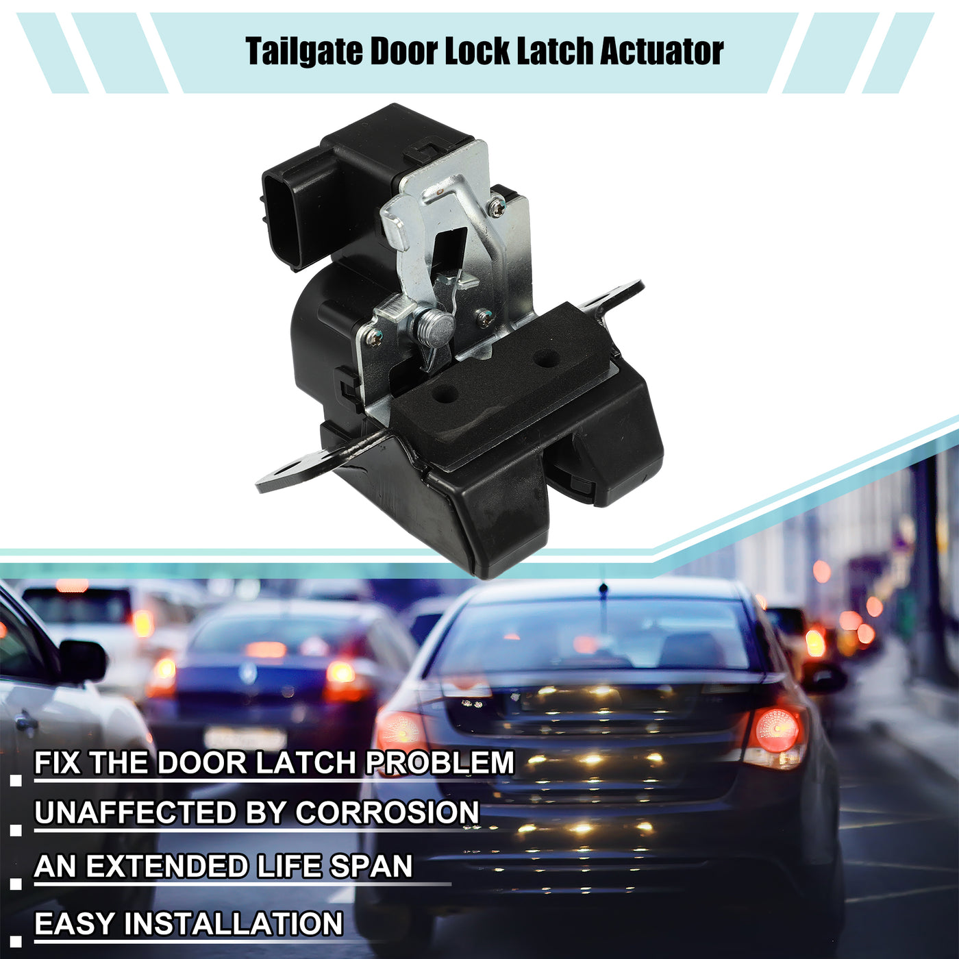 ACROPIX Rear Tailgate Boot Lock Latch Catch Actuator Replacement Fit for Hyundai Tucson 2013-2017 No.812302S000 - Pack of 1