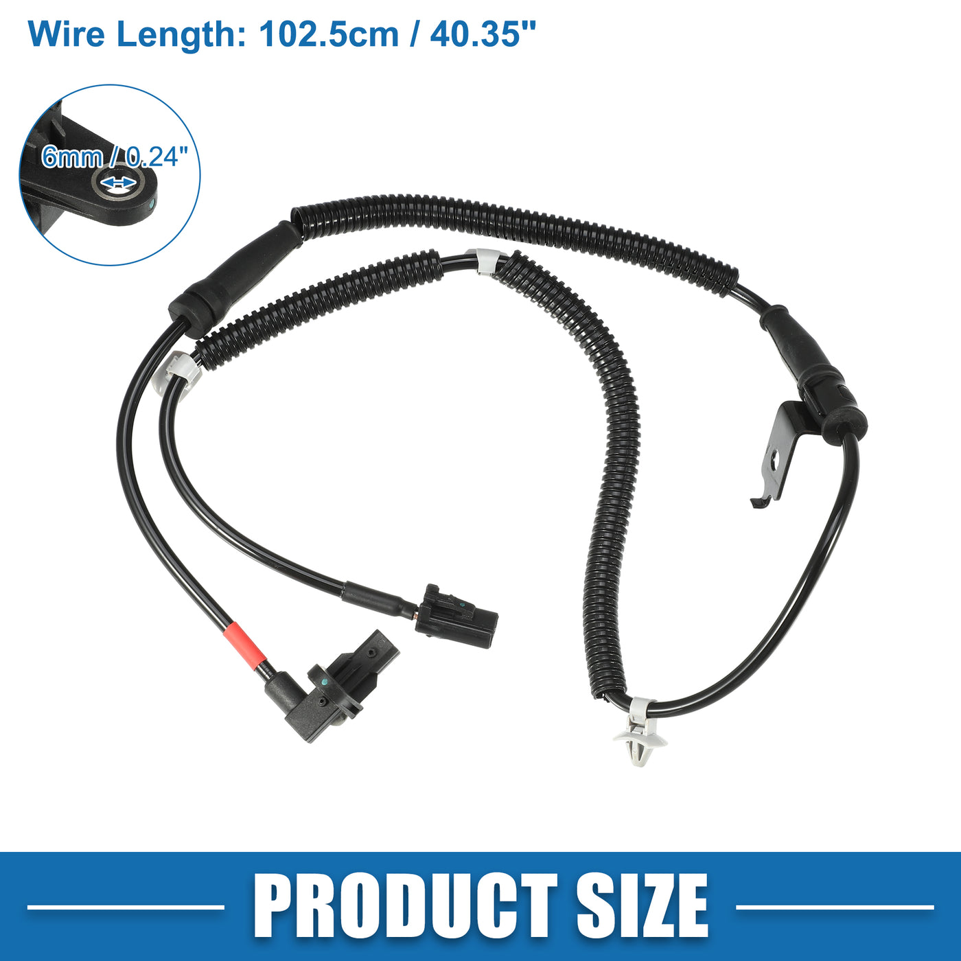 A ABSOPRO Front Right ABS Wheel Speed Sensor No.95671-2B000 with Wire ABS Sensor for Hyundai Santa Fe GLS 2007-2009